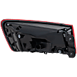 Passenger Side, Outer Tail Light, with Bulb, LED, Red Lens, Convertible/Sedan