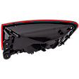 Driver Side, Outer Tail Light, with Bulb, LED, Red Lens, Convertible/Sedan