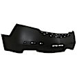 Rear Primed Bumper Cover, Without Parking Aid Sensor Holes, CAPA CERTIFIED