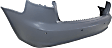 Rear Primed Bumper Cover, With Parking Aid Sensor Holes