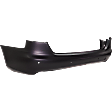 Rear Primed Bumper Cover, Base Model, Sedan, For Models Without S-Line Package, With Parking Aid Sensor Holes