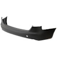 Rear Primed Bumper Cover, 4 Cyl., 2.0L Engine, Sedan, For Models Without S-Line Package, Without Parking Aid Sensor Holes