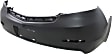 Rear Primed Bumper Cover, Sedan, Without Parking Aid Sensor Holes
