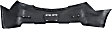 Rear Primed Bumper Cover, Sedan, Without Parking Aid Sensor Holes