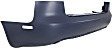 Rear Primed Bumper Cover, Base Model, Sedan, Without Parking Aid Sensor Holes