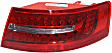 Passenger Side, Outer Tail Light, without Bulb, Halogen, Clear and Red Lens, Base Model