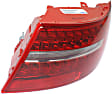 Passenger Side, Outer Tail Light, without Bulb, Halogen, Clear and Red Lens, Base Model