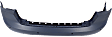 Rear Primed Bumper Cover, Base Model, Sedan, Without Fog Light Holes, With Parking Aid Sensor Holes