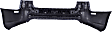 Rear Primed Bumper Cover, Base Model, Sedan, Without Fog Light Holes, With Parking Aid Sensor Holes