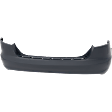 Rear Primed Bumper Cover, Base Model, Sedan, Without Parking Aid Sensor Holes