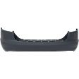 Rear Primed Bumper Cover, Base Model, Sedan, Without Parking Aid Sensor Holes
