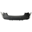 Rear Primed Bumper Cover, Convertible/Sedan, With Parking Aid Sensor Holes