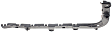 Rear, Passenger Side Bumper Bracket, Sedan
