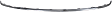 Rear, Driver or Passenger Side Bumper Trim, Chrome
