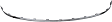 Rear, Driver or Passenger Side Bumper Trim, Chrome
