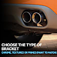 Rear, Driver or Passenger Side Bumper Trim, Chrome