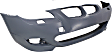 Front Primed Bumper Cover, Sedan/Wagon, For Models With M Package, Without Park Distance Control, With Fog Light Holes