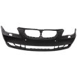 Front Primed Bumper Cover, For Models Without M Package, With Park Distance Control Sensor Holes, E60 LCI (Sedan)/E61 LCI (Wagon)