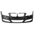 Front Primed Bumper Cover, Sedan/Wagon, With Park Distance Control and Head Lamp Washer Holes, With Fog Light Holes
