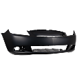 Front Primed Bumper Cover, Sedan, With Fog Light Holes, Without Parking Aid Sensor Holes
