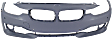 2015 BMW 320i Base - Front Primed Bumper Cover,  For Models With Luxury/Modern/Sport Line, Without M Sport and Park Assist System, With Side View Camera, Sedan
