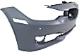 2014-2015 BMW 328d xDrive - Front Primed Bumper Cover, Base Model, Sedan/Wagon, For Models Without M Package, Modern Type, With Park Distance Control Sensor, Without Parking Aid Sensor Holes, Without Headlight Washer Holes