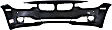2014-2015 BMW 328d xDrive - Front Primed Bumper Cover, Base Model, Sedan/Wagon, For Models Without M Package, Modern Type, With Park Distance Control Sensor, Without Parking Aid Sensor Holes, Without Headlight Washer Holes