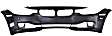 Front Primed Bumper Cover, With Park Sensor, Washer Holes and Fog Light Holes, For Models Without M Package, Standard Type, Except M3, Sedan/Wagon