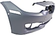 Front Primed Bumper Cover, Base Model, With Park Distance Control Sensor and Fog Light Holes, For Models Without M Package, Without Headlight Washer Holes, Standard Type, Except M3, Sedan/Wagon