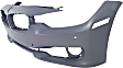 Front Primed Bumper Cover, Base Model, With Park Sensor, For Models Without M Package, Without Headlight Washer Holes, Standard Type, Sedan/Wagon
