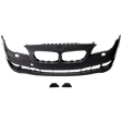 Front Primed Bumper Cover, Base Model, Sedan, With Park Distance Sensor Holes, Without Side View Camera Holes, CAPA Certified