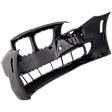 Front Primed Bumper Cover, Base Model, Sedan, With Park Distance Sensor Holes, Without Side View Camera Holes, CAPA Certified