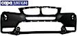 Front Primed Bumper Cover, For Models Without M Package, Without Headlight Washer Holes, CAPA Certified