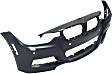 Replacement® Front Primed Bumper Cover, For Models With M Package, With Park Distance Control, With Headlight Washer Holes, With Surround View Camera Holes, With Park Assist Holes REPB010391P