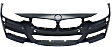 2013-2018 BMW 320i - Front Primed Bumper Cover, Sedan/Wagon, For Models With M Package, With Fog Light Holes, With Parking Aid Sensor Holes, With Headlight Washer Holes