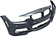2013-2018 BMW 320i - Front Primed Bumper Cover, For Models With M Sport Package, Park Assist System, and Park Distance Control Sensor, Without Side View Camera