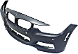 2013-2018 BMW 320i xDrive - Front Primed Bumper Cover, Sedan/Wagon, For Models With M Package, With Fog Light Holes, With Parking Aid Sensor Holes, Without Headlight Washer Holes