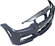 2013-2018 BMW 320i xDrive - Front Primed Bumper Cover, Sedan/Wagon, For Models With M Package, With Fog Light Holes, With Parking Aid Sensor Holes, Without Headlight Washer Holes