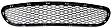 Front, Center Bumper Grille, Primed, Base Model