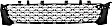 Front, Lower Bumper Grille, Textured Black, GS Model