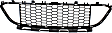 Front, Center Bumper Grille, Black