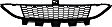 Front, Center Bumper Grille, Black