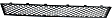 Front, Center Bumper Grille, Textured Black