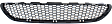 Front, Center Bumper Grille, Textured Black, Base Model