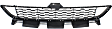 Front, Center Bumper Grille, Primed
