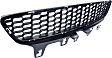 Front, Center Bumper Grille, Black