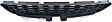 Front, Center Bumper Grille, Black