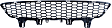 Front, Center Bumper Grille, Black