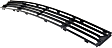 Front, Center Bumper Grille, Textured Black, Base Model