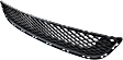 Front Bumper Grille, Textured Gray